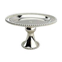 Elegantiškas apvalus torto stovas Nerūdijančio plieno desertų padėklas vaisiams, užkandžiams, saldainiams Virtuvės ir valgomojo stalo dekoracija 25cm gray