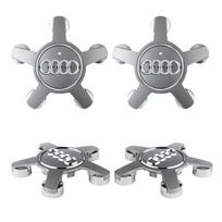 Audi A4 4 vnt. Automobilio ratų centriniai dangteliai Penki nagai Ratų centrinis dangtelis Stebulės dangtelis Audi6 Q2 Q7 A3 B5 B B7 B8 B9 8P 8V 8L A5 A4 C6 C5 Q5 Q3 gray