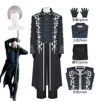 Vergilio Cosplay Žaidimo Nelo Angelo Kostiumas Karnavalo Helovino Komiksų Animacijos Šventės Drabužiai Perukas XXXL&Vergil black