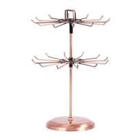 Iron Material Rotating Jewelry Holder Rotatable Jewelry Display Shelf  For Necklaces varis