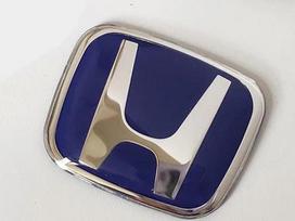 Automobilio vairo emblema H-lipdukas Honda Civic Accord City CRV Jade Fit Odyssey Hybrid Raudonas Juodas Mėlynas Interjero modifikacija black