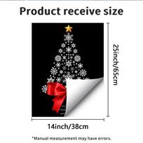 Christmas Tree Static Electricity Glass Stickers Do Not Damage Glass in Living Room Windows JDT30001 black