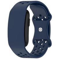 Soft Replacement Strap Silicone Fitness Tracker Wristband for Garmin CIRQA Smart Band for Men Women tamsiai mėlyna spalva
