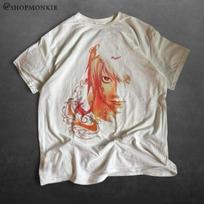 L death note Anime style art Unisex Tee XXXXL gray
