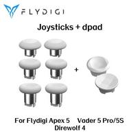 Flydigi Apex 5/Direwolf 4 Replacement Joystick Set With Multiple Height Joystick Hats Compatible For Easy Disassemble Face Shell