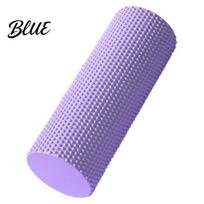 Physical Therapy Roller EVA Foam for Yoga Pilates, Textured Muscle Massage Roller, Dotted Texture Back Pain Deep Tissue Massager, Home Fitness 30cm violetinė