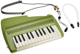SUZUKI Andes 25F Keyboard A keyboard instrument that produces sounds and can play Recorder flute-like chords. (Green) žalia