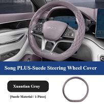 For BYD Song Plus DM-i EV Seal U Sealion 6 2020-2025 Car Styling Steering Wheel Cover Suede All Season Anti Slip Handle Cover