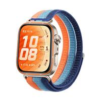 Original 1:1 Band For Huawei Watch Fit 5 Pro 4 Pro Strap Breathable Sport Nylon Loop Bracelet Correa Huawei Watch Fit 5 4 3 Belt for Huawei Fit 3 blue