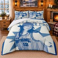 Billie Eilish Pattern Bedding 3Pcs Set Bed Sheet And Pillowcases For Indoor Bedroom 135cmx200cm