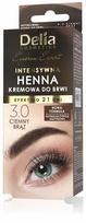 Delia Intensive Cream Henna For Eyebrows, Color 3.0 Dark Brown - New Formula