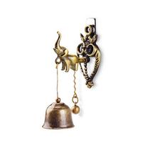 Vintažinio metalo varpelio durų parduotuvės savininkė Sėkmės Knocker Windchime Magnetinis sieninis papuošalas sodo parduotuvės priekiniam įėjimui Elephant