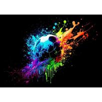 Colorful Sports Soccer Gym Ball Poster and Prints Canvas Painting Wall Art Pictures for Kids Room Club Home Decor Boy Fans 70cm×120cm NoFrame