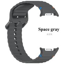 Silicone Band for Samsung Galaxy Watch 8 Classic 46mm Strap Accessories Smartwatch Rubber Bracelet for Samsung Galaxy Watch 8 44mm 40mm Strap Galaxy Watch 8 Classic pilka