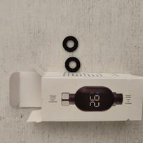 Universal LED Shower Thermometer: Baby & Kids Temperature Controller for Bath gray