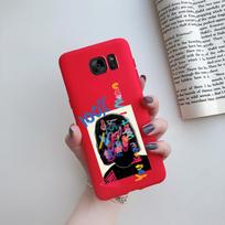Phone Case For Samsung Galaxy S6 Edge Case Beautiful Pattern Soft Silicone Back Cover For Galaxy S6 Edge Samsung S6 S 6 6S Case Samsung S6 Edge red