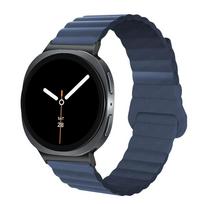 Magnetic Band For Samsung Galaxy watch 8 classic/8 44mm 40mm 46mm Silicone replacement belt bracelet correa Galaxy watch 8 Strap Galaxy watch 8 44mm vidurnakčio mėlyna spalva