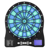 Electronic Dart Board, LED-Illuminated Target Dartboard with 48 Games & 500+ Variations, Includes 6 Dart Shafts with Flights & 50 Soft Tips, Cricket