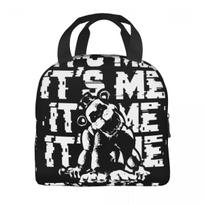 FNAF At Freddys Thermal Insulated Lunch Bags for Picnic Portable Food Bag Cooler Thermal Food Box Option 1 white
