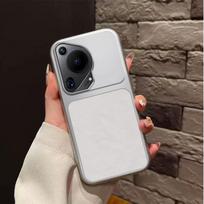Luxury Faux Lambskin Phone Case for Huawei Pura 70 Ultra Pro Plus Pro+ 70Ultra 70Pro Pura70 Original Shockproof Back Cover Funda Huawei Pura 70 Pro+ sidabras