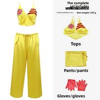 Shakira Pasaulio Futbolo Taurės Kostiumas Cosplay ir Fantazijos Persirengimui Gerbėjams XXXL yellow