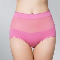 Moteriškos apatinės kelnaitės žemu juosmeniu su juodais grybo krašteliais Mielos paprastos medvilninės kvėpuojančios trikampės apatinės kelnaitės 3XL pink