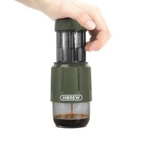 HiBREW H4D 2-in-1 portable espresso maker (hot and cold compatible), compatible with both capsules and ground coffee.