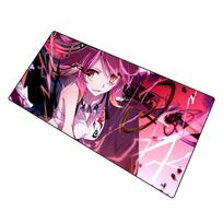 No Game No Life Anime Gaming RGB Mouse Pad Computer Mousepad RGB Backlit Mause Pad Large Mousepad for Desk Keyboard LED Mice Mat 50cmx100cm pink
