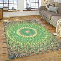 Bohemietiška Meditacijos Mandala Gamta Joga Gėlių Kilimas Kilimas Namams Svetainei Miegamajam Sofai Durų Kilimėlis Dekoras, Plotinis Kilimas Neslystantis Kilimėlis 40cm x 60cm beige