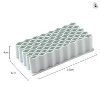 Creative Silicone Wave Pen Holder Durable Desktop Brush Holder Pencil Paint Brushes Storage Basket Supplies Stationery Organizer Large žalia