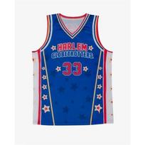 2026 Namų Harlem Globetrotters # 33 Krepšinio marškinėliai Mėlyna žvaigždė Spausdinti Kvėpuojantis tinklelis Be rankovių Sportiniai marškinėliai S gray