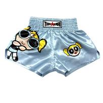 Thai Muay Shorts Adults Kids Blue Boxing Fight Training Gym Wear L mėlyna