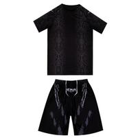 Muay Thai Boxing Sanda Training Suit MMA Fighting Gym Workout Gear Kid 3XL Height 140