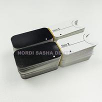 Dental PSP Phosphor Imaging Plate X-Ray Scanner Board Paper Card Dentistry X Ray Film Scanning Plate Protection Cardboard 200pcs size 3 black