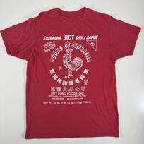 Ripple Junction Sriracha Hot Chili Sauce T-Shirt Adult Medium Red Huy Fong Foods XXL brown