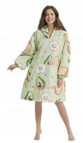 Green Comfy Plush Hoodie Oversize Blanket Warm Avocado Toast beige