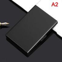 Aliuminio antimagnetinis kortelių dėklas moterims vyrams metalinis karvės odos kredito black