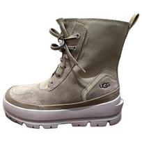 UGG Fashionable Comfortable Mid-Calf Martin Boots Women boots Brown 1158496-ALP 36 gray