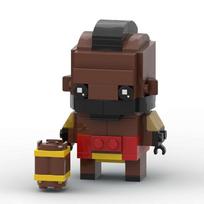 Karštas žaidimas Veiksmo figūrėlės Royale Clash Statybiniai kaladėlės MOC Tribalių konfliktas Barbarai Kiaulės Jojikas Brickheadz Modelis Vaikų žaislai Dovana PDF manual black