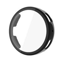 Grūdintas Stiklas+PC Dangtelis Huami Amazfit Active Max Dėklui Visapusiškas Ekrano Apsauginis Korpusas Amazfit Active Max Priedams juoda