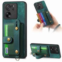 Apyrankės Kortelių Lizdas Odinis Dėklas Xiaomi Redmi Note 13 Pro 12 Plus 12T 13T 11 lite POCO X5 X4 Pro X3 NFC Dirželis Kišeninis Maišelis For POCO X5 žalia