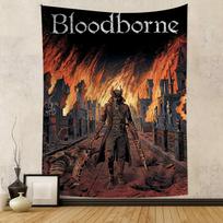 Bloodborne Classic Game Colorful Tapestry Wall Hanging Bohemian Wall Tapestries Mandala Wall Hanging Sheets 74x94cm(29x37in) brown