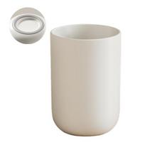 Mouthwash Cup Food Grade Student Dormitory Cup Anti-Slip Silicone Base Quick Drain Design Bathroom Cup tamsiai pilka spalva