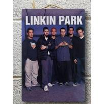 Linkin Park Metalinė skardinė lentelė, Vintažinis grupės plakatas Sienos dekoras 30 black