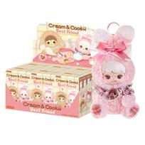 Rolife Plush Toy Blind Box Cream Cookii Bunny Best Friends Plush Keychain Dessert Theme Soft Huggable Bag Charm Gift for Adults beige