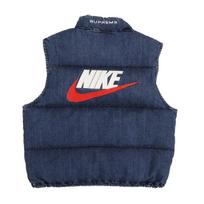 Supreme Nike Denim Puffer Vest Indigo M blue