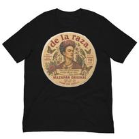 Frida Kahlo Mazapan Style Shirt, Mexican Folk Art Tee, Vintage Frida Floral Design, Mexican Heritage Graphic T-Shirt 3XL beige