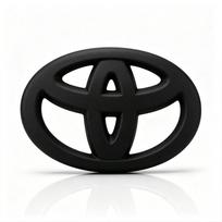 3D ABS Toyota Logotipo Automobilio Emblema Vairo Rato Aksesuarai Toyota Hilux Corolla RAV4 Camry Highlander Yaris Cross Prado C-HR QV7 black