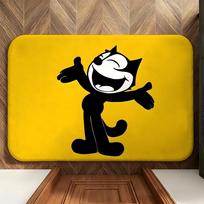 cartoon F-Felix the C-Cats Floor Mat Soft Flannel Floor Mat  Suitable for Entryways, Living Rooms, Bedrooms, and Bathrooms 60x90cm