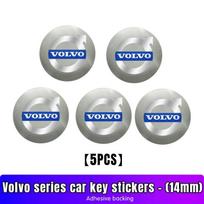 14mm Automobilio Raktų Emblemos Lipdukai Automobilio Valdymo Raktų Logotipai Lipdukai Volvo Polestar AWD V50 S60 XC60 S40 XC40 XC90 V60 S80 S90 V90 S80L gray